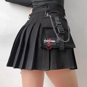 Tech-wear High Waisted Cargo Skirt 15” Waist